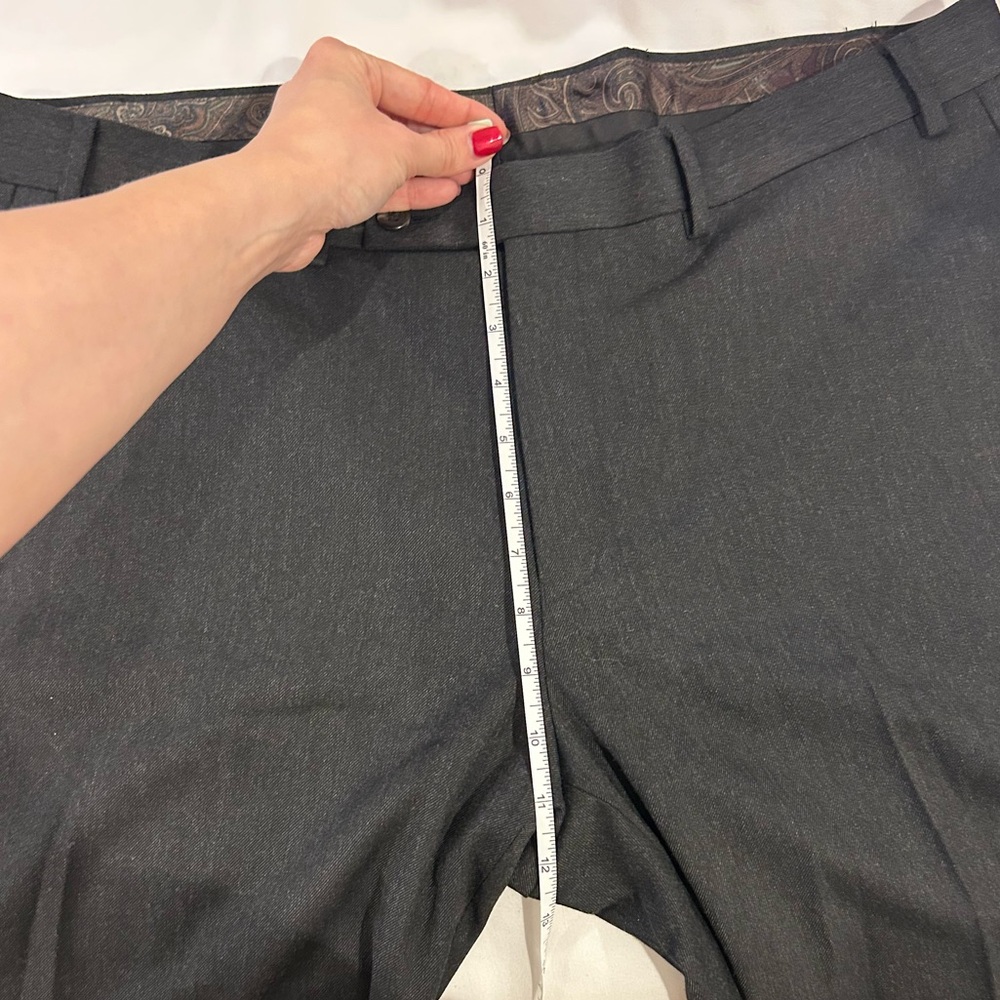 Lauren Ralph Lauren Charcoal Gray Tailored Dress Pants Size 38 - Picture 7 of 14
